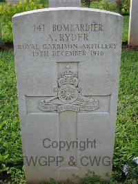 Dar Es Salaam War Cemetery - Ryder, A